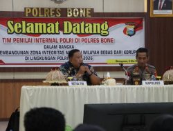 Polres Bone Jalani Penilaian TPI Polri, Komitmen Wujudkan Zona Integritas Menuju Wilayah Bebas dari Korupsi