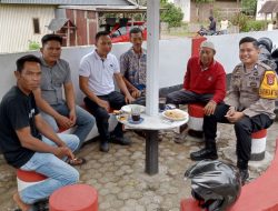 Bhabinkamtibmas Polsek Libureng Sampaikan Pesan Kamtibmas kepada Warga Desa Swadaya