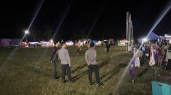 Perkuat Keamanan Kegiatan Perkemahan Ekspresi II Tingkat Penegak se-Sulawesi, Personil Polsek Palakka Laksanakan Pengamanan di Desa Usa