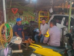 Sambang Jadi Rutinitas Bhabinkamtibmas Polsek Tanete Riattang Dalam Menjaga Keamanan Lingkungan