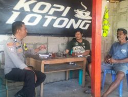 Sinergitas Polisi dan Warga Terjalin Erat Lewat Kunjungan Satkamling Kopi Lotong