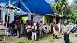 Kapolsek Sibulue Pimpin Pengamanan Pemungutan Suara Pilkades PAW Desa Bulie Kec Sibulue Kab.Bone