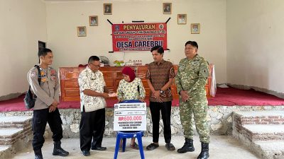 Polsek Awangpone Penyaluran BLT Dana Desa Carebbu periode April–Mei Tahun 2026
