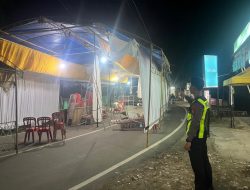 Tutup Badan Jalan, Satlantas Polres Bone Beri Imbauan ke Pemilik Hajatan