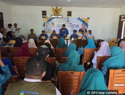 Bhabinkamtibmas Polsek Ajangale Hadiri Kegiatan Layanan Rujukan Keluarga dan Pembagian Sembako di Desa Pacciro