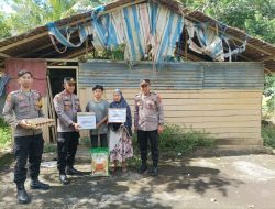 Dalam Rangka Hari Bhayangkara ke-80, Kapolsek Palakka Salurkan Bantuan Sosial kepada Warga Kurang Mampu