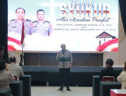 Ibadah Perdana Wakapolda Sulsel Bersama Personel Oikumene, Perkuat Iman dan Kebersamaan