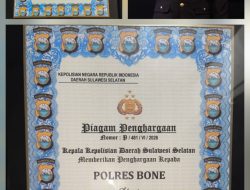 Selamat, Satlantas Polres Bone Berhasil Raih 2 Penghargaan dari Polda Sulsel