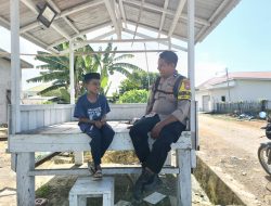 Aipda Hamdan Hadir Sebagai Sahabat Anak, Berikan Edukasi Positif di Wilayah Binaan