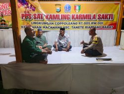 Satkamling Jadi Garda Terdepan, Bripka Muh. Tachdir Perkuat Sinergi dengan Warga