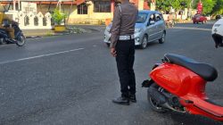 Sigap di Lapangan, Unit Lantas Polsek Tanete Riattang Pastikan Arus Lalu Lintas Tetap Lancar