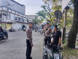 Satlantas Polres Bone Tindak Pengendara yang Tidak Gunakan Helm dan Knalpot Brong