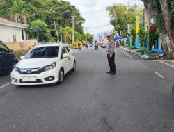 Unit Lantas Polsek Tanete Riattang Hadir Pagi Hari, Pastikan Arus Lalu Lintas Tetap Lancar