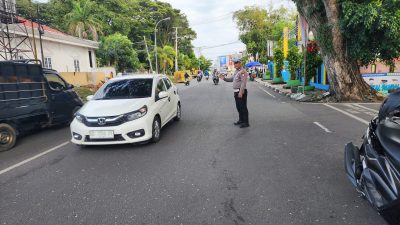Unit Lantas Polsek Tanete Riattang Hadir Pagi Hari, Pastikan Arus Lalu Lintas Tetap Lancar