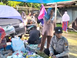 Kanit Binmas Polsek Amali Aiptu Yusri Pengamanan dan Pengaturan di Pasar Tradisional Taretta