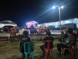 ‎Polsek Awangpone Laksanakan Pengamanan Pesta Pernikahan dan Hiburan Musik di Desa Matuju