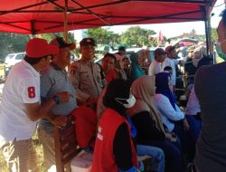 Anggota Polsek Ulaweng Amankan Kegiatan Turnamen Sepakbola Mini Antar Sekolah Dasar