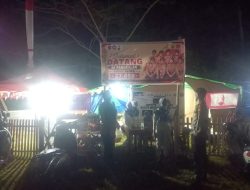 Personel Polsek Ulaweng Lakukan Patroli di Sekitar Area Perkemahan Lapangan Andi Makkulawu