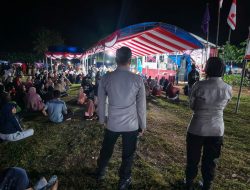 Personel Polsek Palakka Laksanakan Pengamanan di Perkemahan Desa Melle