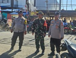 Personel Polsek Ulaweng Lakukan Pengaturan Gerak Jalan Indah dalam Rangka Peringatan HUT RI ke-81