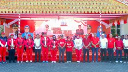 Wakapolres Bone Hadiri Pelepasan Lomba Gerak Jalan Indah HUT Ke-81 Kemerdekaan RI