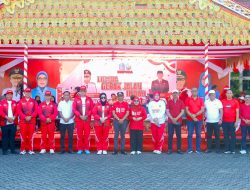 Wakapolres Bone Hadiri Pelepasan Lomba Gerak Jalan Indah HUT Ke-81 Kemerdekaan RI