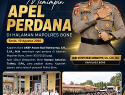 Kapolres Bone Pimpin Apel Perdana, Tekankan Profesionalisme dan Integritas Personel