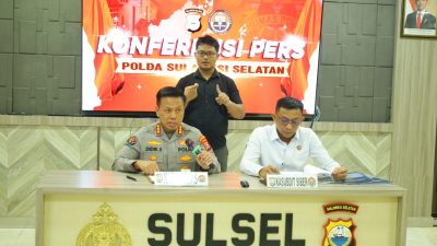 Konferensi Pers Polda Sulsel Ungkap 11 Modus Tindak Pidana Siber, 22 Tersangka Diamankan