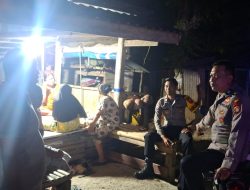 Personel Polsek Palakka Laksanakan Patroli Biru Antisipasi Gangguan Kamtibmas di Wilkum Polsek Palakka
