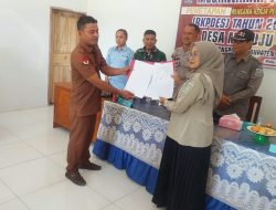 ‎Kapolsek Awangpone Hadiri Penetapan RKPDes Desa Matuju Tahun 2027