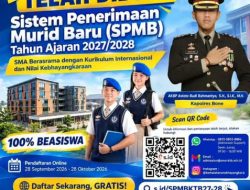 SPMB SMA Kemala Taruna Bhayangkara Tahun Ajaran 2027/2028 Resmi Dibuka, Polres Bone Ajak Putra-Putri Terbaik Mendaftar