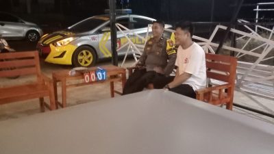 Cegah Gangguan Kamtibmas, Piket Jaga Polsek Mare Laksanakan Patroli Malam, Polsek Mare, Polres Bone