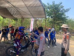 Polsek Cina Laksanakan Pengamanan Lanjutan Pesta Rakyat Lomba Balap Ojek Gabah