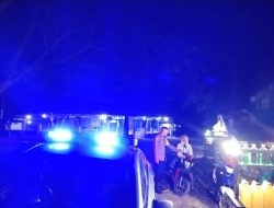 Harkamtibmas Malam Hari, Personel Piket Polsek Amali Rutin Patroli Biru