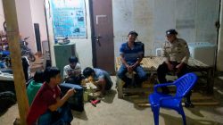 Polsek Cina Gelar Patroli Malam, Ajak Warga Bersama-sama Jaga Kamtibmas