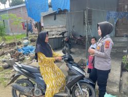 Ibu Bhabin ini Berupaya Mewujudkan Kamtibmas Aman dan Kondusif Melalui Sambang di Wilayah Binaannya